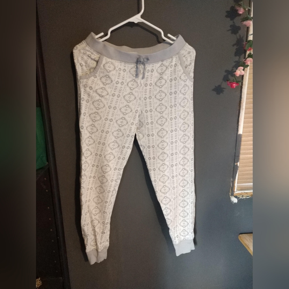 Danskin Now White/Gray Joggers